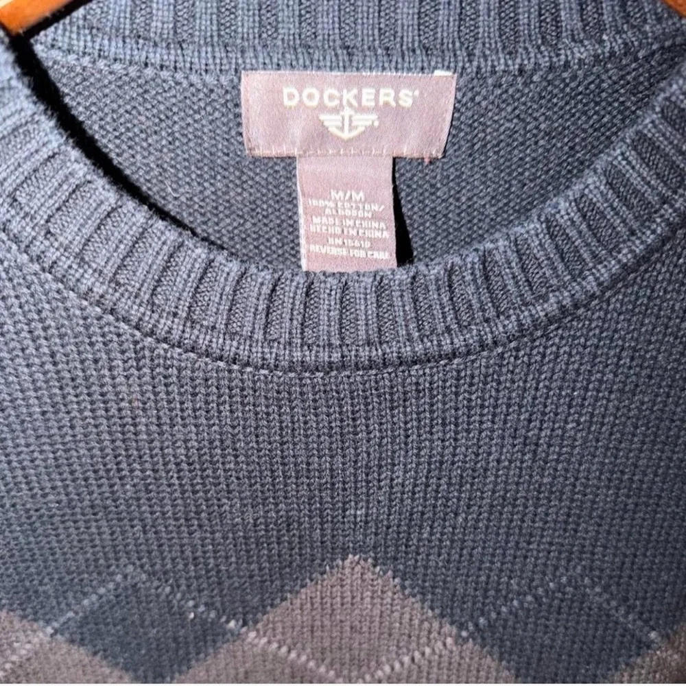 Vintage Dockers Argyle Crewneck Sweater Size Men’s Medium